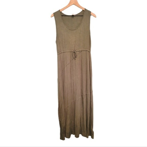 Anthropologie Dolan Left Coast Collection Green Maxi Dress Size Large Petite - Picture 1 of 7